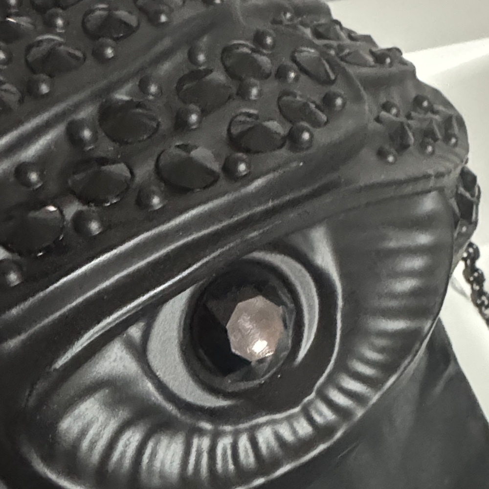 Kurt Geiger Black Embellished Eagle Head Bag - Picture 3 of 15